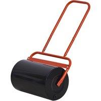 Outsunny Combination Push/Tow Lawn Roller Filled with 38L Sand (62kg) or Water, Perfect for the Garden, Backyard Φ32 x 50cm Roller Aosom UK