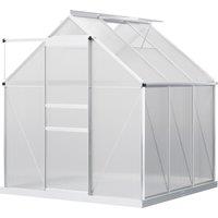 Outsunny 190 x 190cm Walk-In Polycarbonate Greenhouse