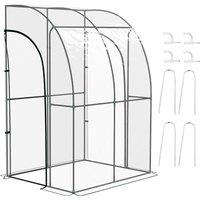 Outsunny 143cm x 118cm Walk-In Lean To Greenhouse, with Accessories Aosom UK