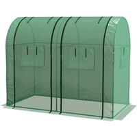 Tomato Growhouse Outdoor Mini Greenhouse with Roll-up Doors and Mesh Windows