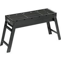 Outsunny Foldable Charcoal Grill - Black