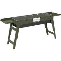 Outsunny Portable BBQ Grill, Foldable Charcoal Grill for Camping and Picnics with 2 Side Shelves and Handle, Green