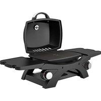 Outsunny 2 Burner Gas Grill with 2 Detachable Side Tables, 3.8 KW Steel Barbecue Grill with Cast Iron Grates, Lid, Thermometer