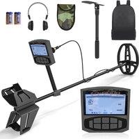 Outsunny Metal Detector for Adults and Beginners, Gold Detector with Higher Accuracy IP68 Waterproof Coil, 5 Professional Modes