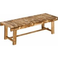 Outsunny 2-seater Outdoor Indoor Garden Wooden Bench Patio Loveseat Fir 110L x 38W x 35H cm Carbonised