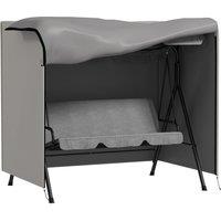Outsunny 144 x 177cm Outdoor Swing Chair Cover - Light Grey Aosom UK