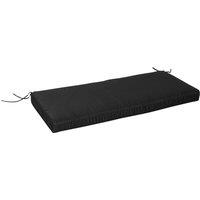 Outsunny Loveseat Cushion for 2 Seater Garden Bench, Comfortable Seat Pad for Outdoor Furniture, 120 x 50 x 8 cm, Black Aosom UK