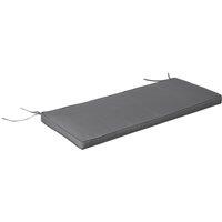 Outsunny 2-Seater Garden Bench Cushion, Loveseat Pad for Patio Swing Furniture, Indoor & Outdoor Use, Grey