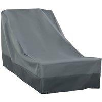 Outsunny Patio Furniture Cover, Rectangular Chair Protection, Water UV Resistant, 600D Oxford Fabric, 200 x 86 x 82 cm Aosom UK