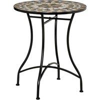 Outsunny ?60cm Mosaic Outdoor Patio Table - Grey