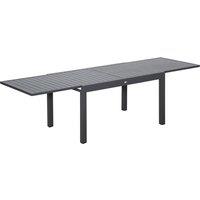 Outsunny Extendable Garden Table, 10 Seater Outdoor Dining Table with Aluminium Frame for Lawn, Balcony and Backyard, Grey
