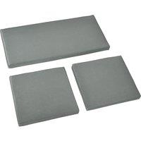Outsunny Garden Seat Cushion Pads for Rattan Chairs, 3 Piece Patio Furniture Cushions, Dark Grey Aosom UK