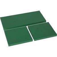 Outsunny Outdoor Seat Cushion Pads for Rattan Furniture, 3 PCs Garden Furniture Cushions, Green