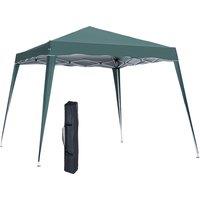 Outsunny Spacious Pop-Up Gazebo Tent, 3x3m, Quick Setup for Garden and Outdoor Use, Green