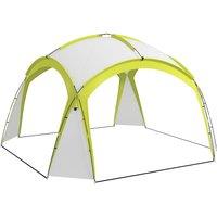 Outsunny Large Camping Gazebo 3.5x3.5M, Outdoor Dome Event Shelter, Garden Sun Shade, Patio Arc Pavilion, Green