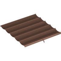 Outsunny Retractable Pergola Cover, 2.55 x 2.5 m Replacement Canopy Fabric for 3 x 3 m Frame, Roof Top Only, Brown