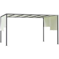Outsunny 3 x 4m Outdoor Garden Pergola - Cream White