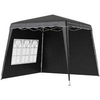 Outsunny 2.4 x 2.4m UV50+ Pop Up Gazebo - Black