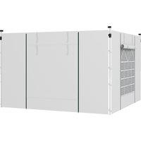 Outsunny Replacement Gazebo Side Panels with Windows and Doors, 2 Pack, for 3x3(m) or 3x6m Pop Up Gazebo, White