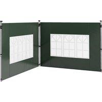 Outsunny Gazebo Side Panels, Sides Replacement with Window for 3x3(m) or 3x4m Pop Up Gazebo, 2 Pack, Green Aosom UK