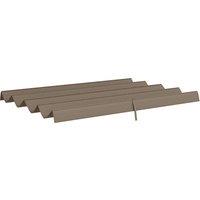 Outsunny Pergola Roof, Retractable Sun Shade Cover for 3 x 2.15m Pergola, UV30+ Protected, Coffee
