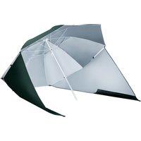 Outsunny All-Weather Beach Umbrella Shelteneer-Green Aosom UK