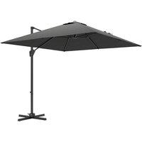Outsunny Patio Offset Parasol Umbrella - Dark Grey