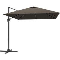 Outsunny Patio Offset Parasol Umbrella - Tan