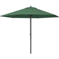 Outsunny 2.8m Patio Parasols Umbrellas Outdoor 6 Ribs Sunshade Canopy Manual Push Garden Backyard Furniture, Green