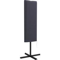 Outsunny Outdoor Cantilever Umbrella Cover Parasol with Rod, Zipper, Dark Grey Aosom UK