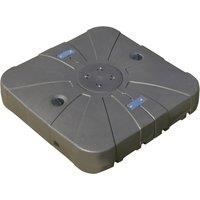 Outsunny Cantilever Patio Parasol Base, Square, Water or Sand Filled with Wheels and Crossbar, Heavy-Duty Aosom UK
