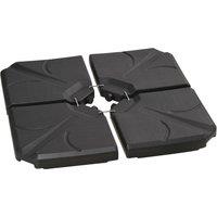 Outsunny Set of 4 Parasol Base Stand Weights for Banana Hanging Cantilever Umbrella Aosom UK