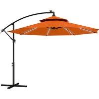 Outsunny 3(m) Cantilever Banana Parasol - Orange