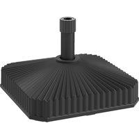 Outsunny Patio Umbrella Stand, Heavy Duty Outdoor Parasol Base, Sand/Water Filled, Black