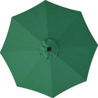 Outsunny 3 m Replacement Parasol Canopy with Top Vent, UPF 50+ Garden Parasol Replacement Canopy, 8 Rib Parasol Cover Replacement Fits Various Frames, Green