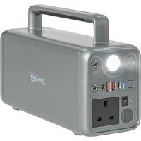 Outsunny Portable Power Station, 230.4Wh LiFePO4 Battery, Three Charging Modes Pure Sine-Wave Batter