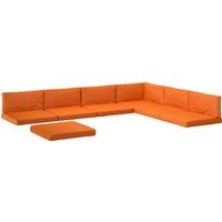 Outsunny 14-piece Dining Set Cushions - Orange
