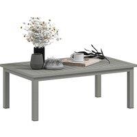 Outsunny 100cm x 60cm Aluminium Outdoor Coffee Table - Grey
