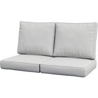 Outsunny 3-Piece Back and Seat Cushion Pillows Replacement, Patio Chair Cushions Set for Indoor Outdoor, Light Grey Aosom UK