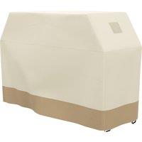 Outsunny Grill Cover: Waterproof PU-Coated Outdoor Protector for Barbecues, Beige, 71W x 188L cm Aosom UK