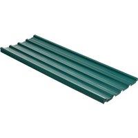 Outsunny Corrugated Roofing Sheets, Pack of 12, Galvanised Metal Roofing Sheets for Greenhouse, Garage, Storage Shed, Carport, 129 x 45cm, Green