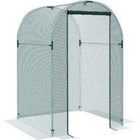 Outsunny 120 x 120cm Mini Polytunnel Greenhouse