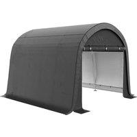 Outsunny 3 x 3(m) Garden Storage Tent, Heavy Duty Outdoor Shed, Waterproof Portable Shed Storage Shelter with Galvanised Steel Frame for Bike, Motorcycle, Garden Tools, Grey