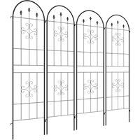 Outsunny Set of Four Spiral Anchor Garden Trellis Panels