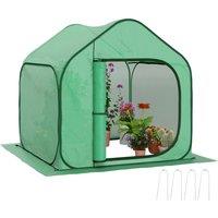 Outsunny 150 x 148cm Pop-Up Greenhouse - Green
