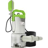 Outsunny 1100W Submersible Water Pump for Dirty/Clean Water, 18500L/H Electric Sump Pump with Float Switch, Drain Water from Garden Pond, Hot Tub, Ditches, Portable and Lightweight, Green