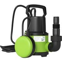 Outsunny 400W Submersible Water Pump for Dirty/Clean Water, 9000L/H Electric Sump Pump with Float Switch, Drain Water from Garden Pond, Hot Tub, Ditches, Portable and Lightweight