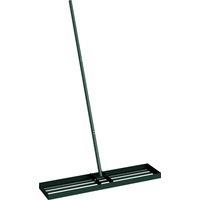 Outsunny Lawn Levelling Rake, 113 x 26 cm Lawn Leveller Lute with 169 cm Handle for Grass Soil Sand Yard Golf Course