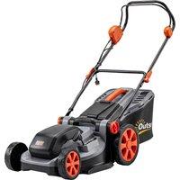 Outsunny 1800W Electric Lawnmower with 40cm Cutting Width, Mulching Feature, 50L Grass Collection Bag, 6 Cutting Heights