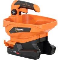 Outsunny Cordless Spreader, 3.3L Handheld Seed Spreader with Adjustable Scatter Width, Adjustable Flow, USB Charging Cable